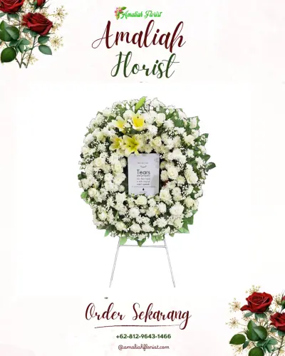 Krans Bunga Duka Cita di Leyangan