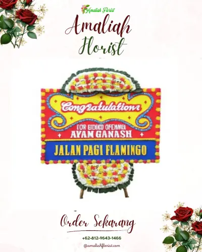 Bunga Papan Congratulation di Leyangan